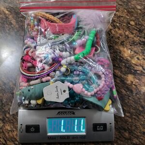 MIXED LOT Youth Fun Jewelry Mystery Bag Mixed Metals & Materials Over 1 lb